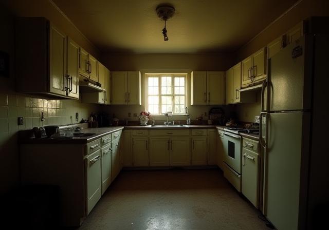 改装前の古く暗いキッチン