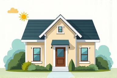家の外壁と屋根のイラスト