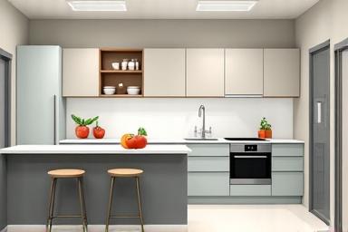 モダンなキッチンのイラスト